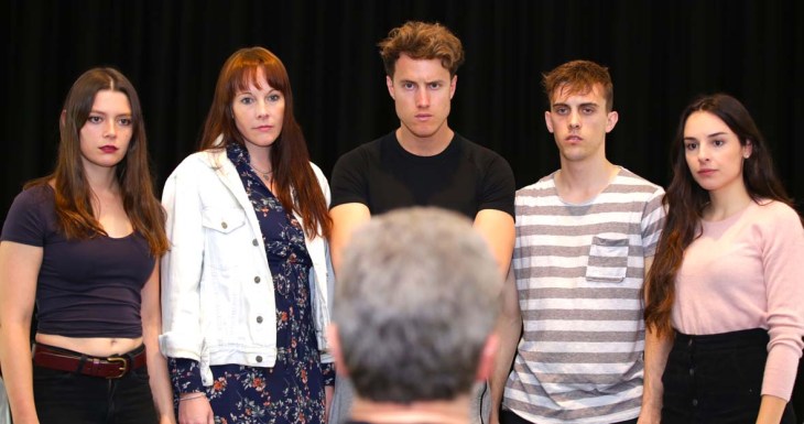 THE DIRECTOR (L to R) Sarah Greenwood Josephine Bloom Alex Rowe Brayden Palmer Emilia Hristov