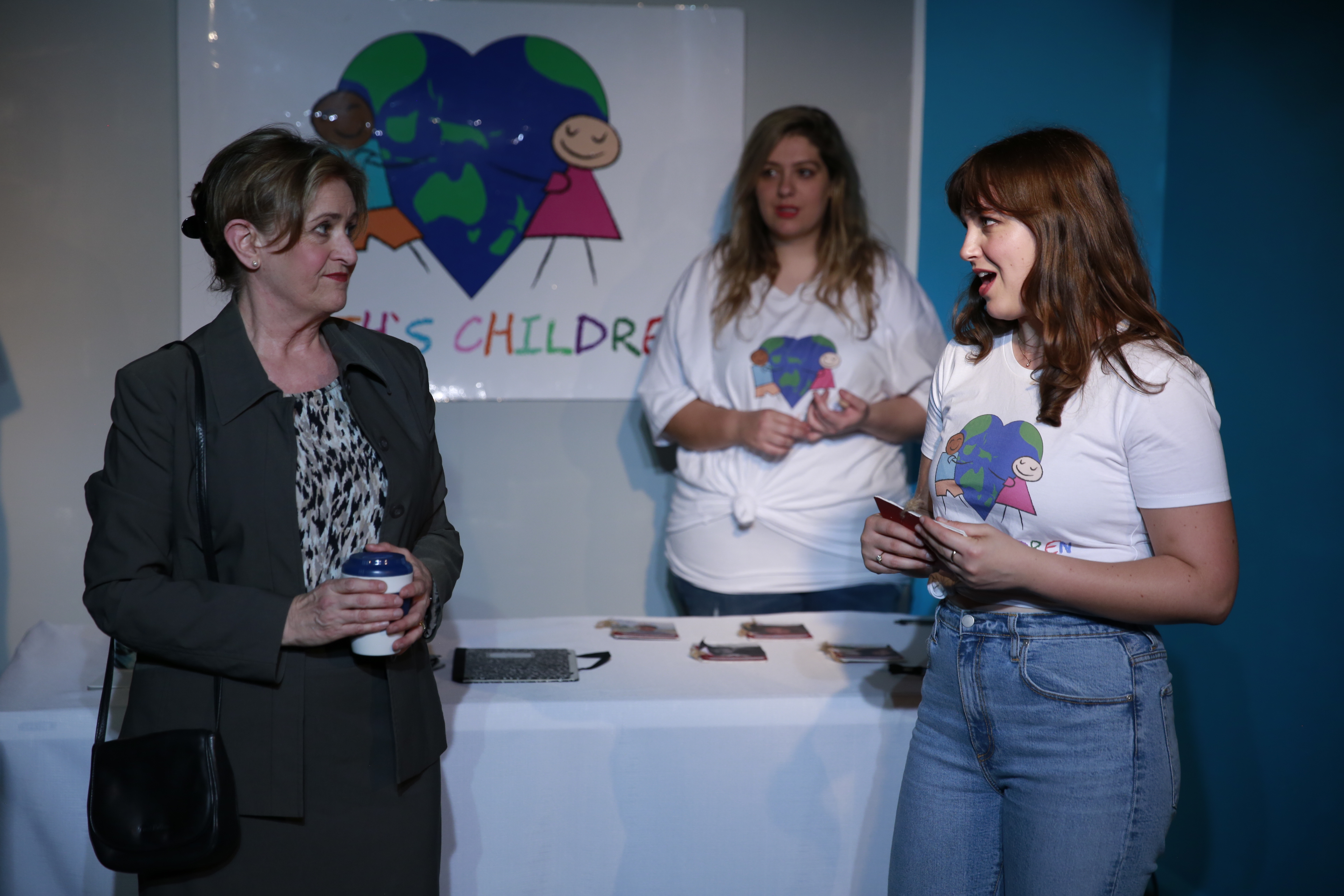 Susan Jordan, Barbara Papathanasopoulos &amp; Skye Beker. Photo by Sam Lax